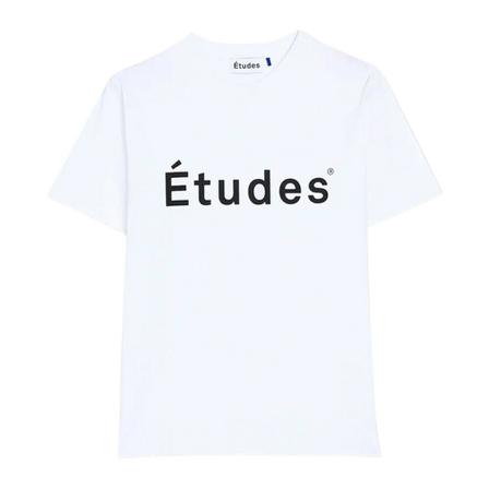 Études, Etudes Wonder t-shirt wit Wit, Heren, Maat:L,Katoen,print