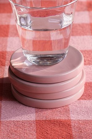 Jotex - Podkładka Pod Szklankę 4-pak różowy - WILMA - Kup Kieliszki iszklanki firmy Jotex