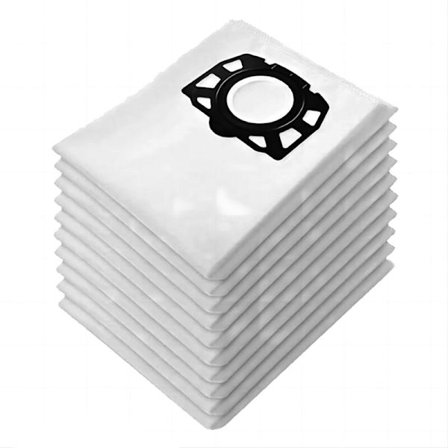 Pakke med 10 støvsugerposer for Karcher WD4 WD5 WD6 MV4 MV5 MV6 - Vaskbare