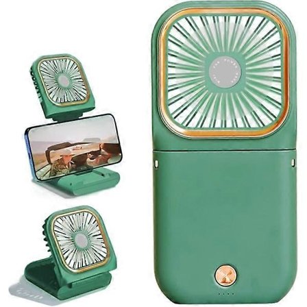 Mini Bærbar Ventilator Lille USB Håndventilator Støjsvag Suspension, 3000mAh