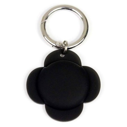 AirTags silikonskydd i form av en söt blomma - Svart