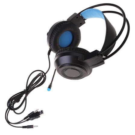 Professionell hörlurar Stereo Gaming Headset med brusreducerande mikrofon