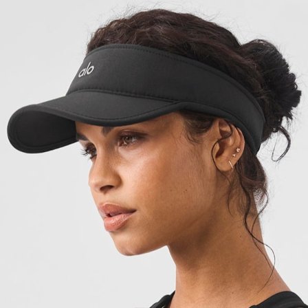 alo yoga hollow top hat solbeskyttelse solhatt utendørs sport tennis golf hatt innvendig mesh svetteabsorberende bomull