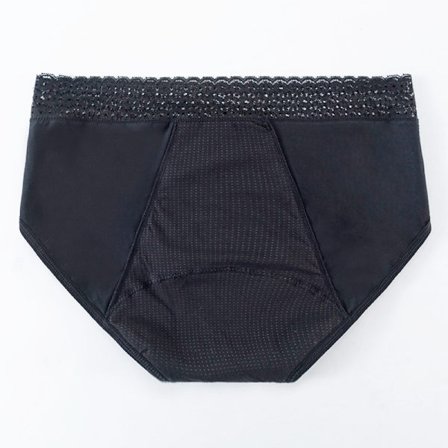 1 kpl Fysiologiset kuukautisalushousut naiselle, neljä kerrosta, sivuvuotosuoja