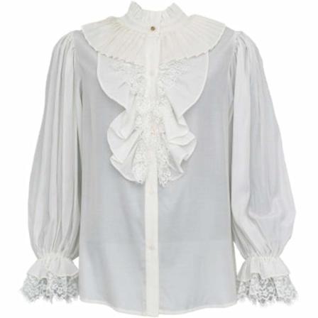 Costamani Queenie shirt Hvid, Dame Bluser