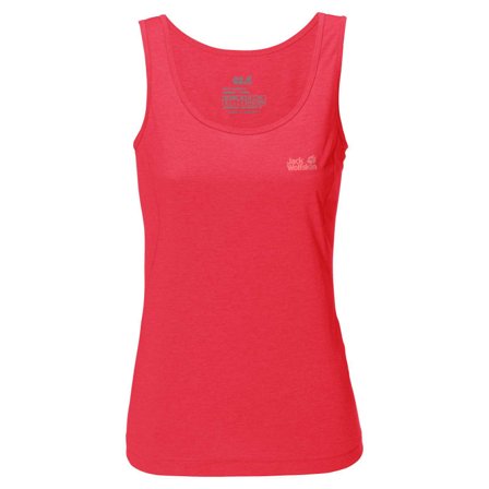 Jack Wolfskin Women's Crosstrail Top Women short-sleeved sweaters Red S