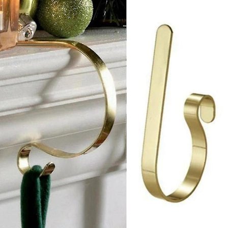 Jule Strømpeophæng Holder Mantel Sokker Krog Pejs Klip Dekoration (FMY)