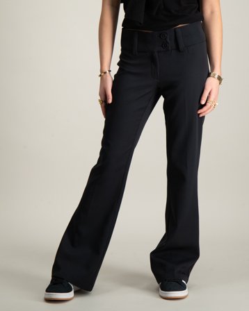 RYVLS Bianca Wide WB Pant Svart Byxor Tjej - Kids Brand Store