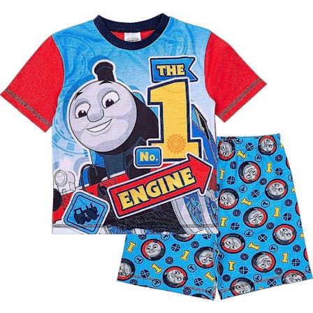 Thomas Veturi - Poikien Lyhyet Pyjamat, Thomas Veturi - Taaperon Pyjamat, Ikä 12 Kuukautta - 6 Vuotta