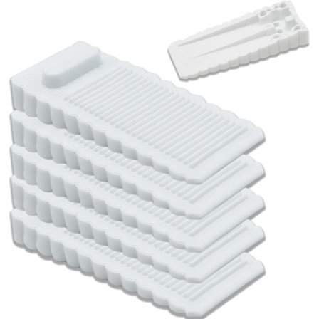 Dørstop, 5 stk. skridsikre gulvdørstop med justerbar højde, disse stop kan bruges på alle underlag såsom fliser, beton, cement, tæppe, L