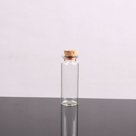 Små flasker med korkpropper, små hetteglass, små klare glasskrukker, lokk, oppbevaringsbeholder for kunsthåndverksprosjekter, DIY-festdekorasjon, 