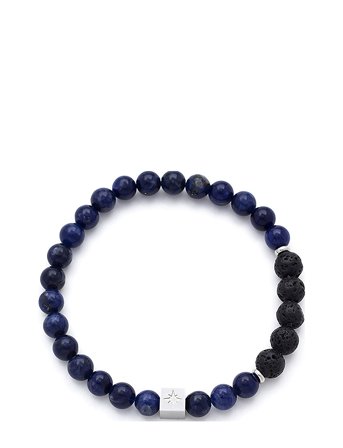 Samie Samie - Bracelet With Blue Beads - Navy - 17 cm