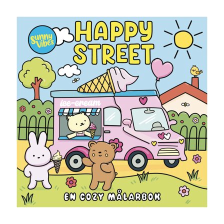 Happy Street : En cozy målarbok