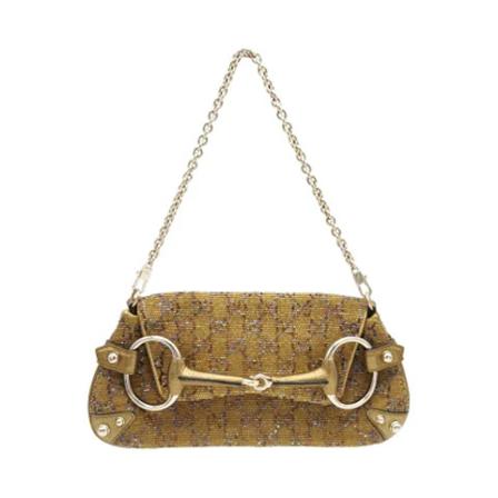 Gucci Vintage, Pre-owned Canvasgucci-bags Geel, Dames, Maat:ONE Size,leer