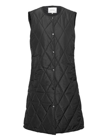 Adelia Padded Vest Black Minus