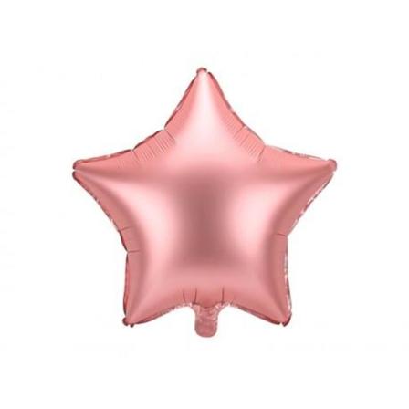 Folieballong Stjärna 48cm Roséguld