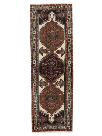 67X201 Tapis Ardabil D'orient De Couloir Noir/Rouge Foncé (Laine, Perse) Carpetvista