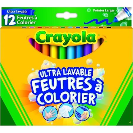 Crayola ULTRA-VASKBARE farvepenne - 12-pak - Til børn fra 3 år