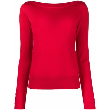 Patrizia Pepe Round-neck Sweater Rød, Dame