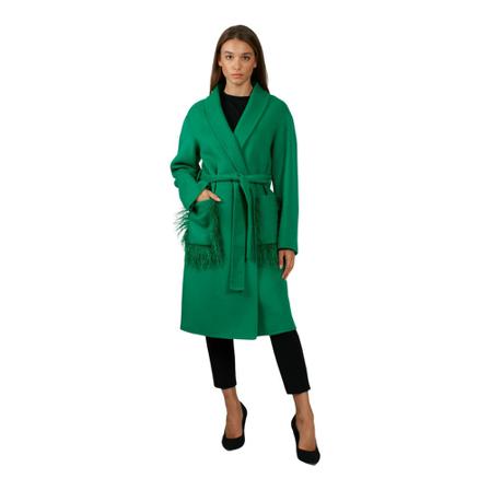 ViCOLO Belted Coats Grøn, Herre Frakker