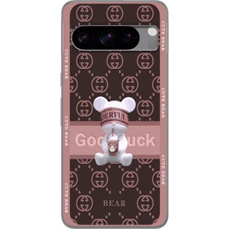 Kompatibelt Mobilskal till Google Google Pixel 8 Pro Lycka till Bear
