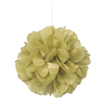 Mini pappers-puff guld 23 cm 3-pack - Partyninja.se
