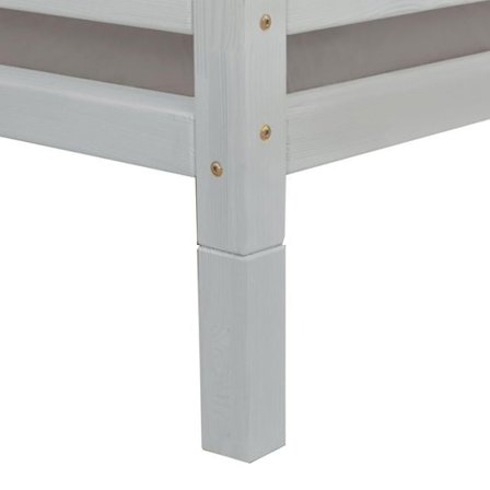 6 sängben 20 cm FOTT ljusgrå