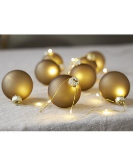Batteridriven Jul Ljusslinga Bliss med LED Guld - Star Trading