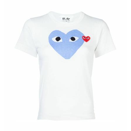 Comme des Garçons, T-Shirts Wit, Dames, Maat:S