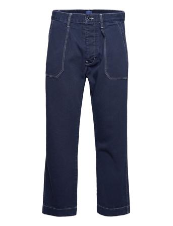 D1. Cropped Org Patched Pkt Jeans Blue GANT