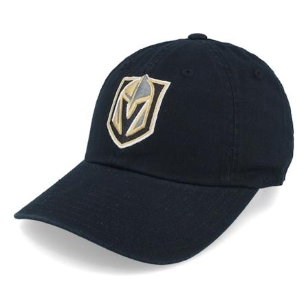 American Needle - NHL Zwart unconstructed Cap - Vegas Golden Knights Blue Line Black Dad Cap @ Hatstore