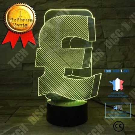 Optisk lampa - TD - Bokmodell - 7 färger - Touch - Låg förbrukning