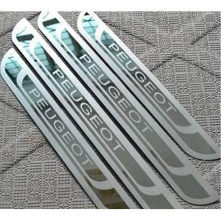 Ruostumattomasta teräksestä valmistettu kynnyslevy, yhteensopiva Peugeot 308 408 508 3008 2008 307 -mallien kanssa