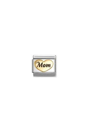 SYMBOLS 18k Gold & Enamel Mom Heart Gold