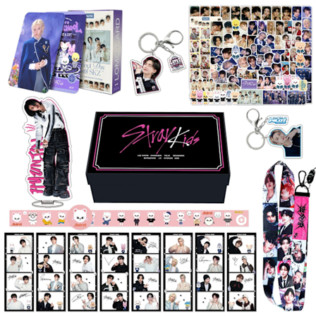 HYUNJIN gaveeske tilbehørsett bokmerke småkort klistremerke gavepakke