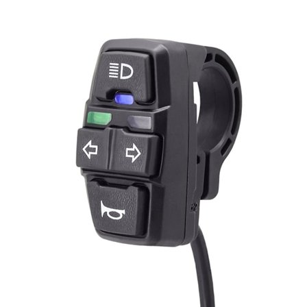 Ebike Lyskontakt+horn Og Drejelyskontakt Elektrisk Cykel Intelligent Mountainbike Diy Tilbehør, 48v