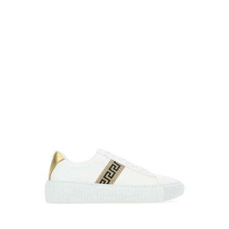 Versace, Sneakers Wit, Heren, Maat:45 EU