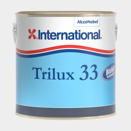 Hård kobberbaseret bundmaling International Trilux 33, 5 liter - hvid - Bådmaling