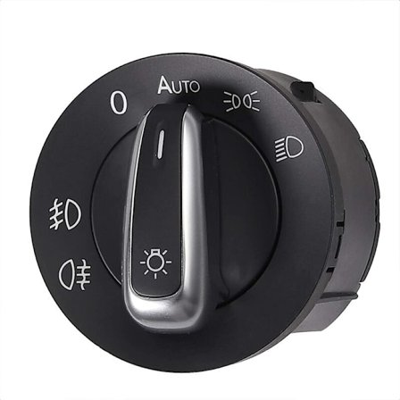 Hovedlysbryter 5ND941431B, 10 Pins Hovedlysbryter Kontrollbryter for VW: Golf, Eos, Scirocco, Tiguan, Touran, Caddy, Passat