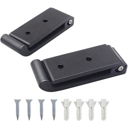 2 stk. pistolkroge, blødt pistolstativ vægmonteret pistolhylde hængekrog kompatibel pistolopbevaringsdisplay kompatibel skabe skriveborde vægge