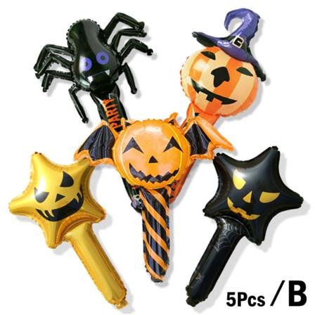 5 St Halloween Dekorationer Devil Spider Pumpkin Uppblåsbar Stick