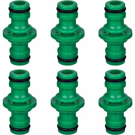 10 stk dobbel hann slangekobling slangekoblinger for å koble til hageslange