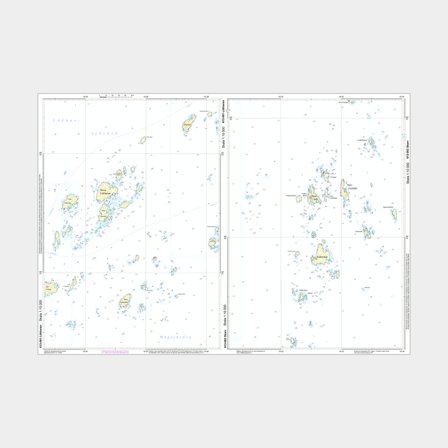 Carta especial Hydrographica 613-061/062A Lökharan/Skarv, A2 plano (não dobrado)