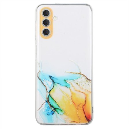Marble Samsung Galaxy A54 Suojakotelo - Keltainen