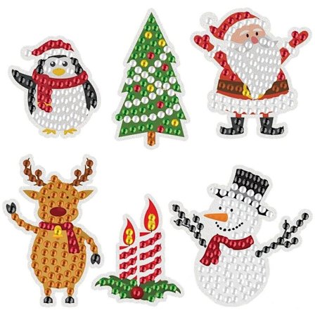 DIY-timanttimaalaustarrat Joulu mosaiikkitarrat askartelu