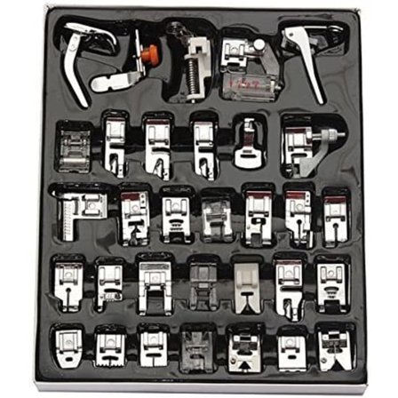 32 stk. symaskine trykfodssæt til husholdningsdele (32 stk.)