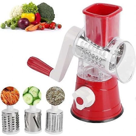 Grøntsagsskærer med håndsving, til frugt, grøntsager og andet, hjemmekøkkentilbehør, multifunktionelt rivejern