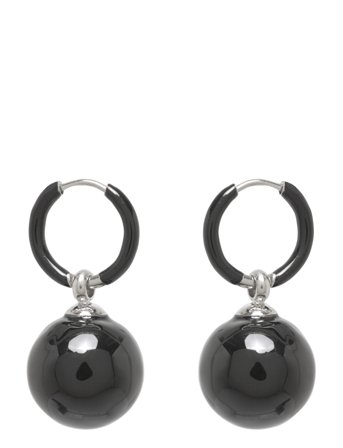 Bud to rose | Brea Hoop Black/Silver | ONE SIZE