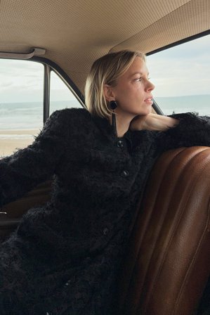 Hanna Stefansson x NA-KD Boucles d'oreilles avec pierre - Bijoux - Noir - One Size