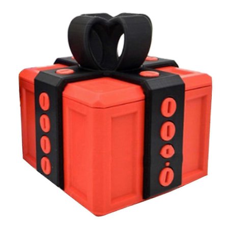 The Annoying Present Box Premium 3D-trykt Frustrasjonsboks for Familie